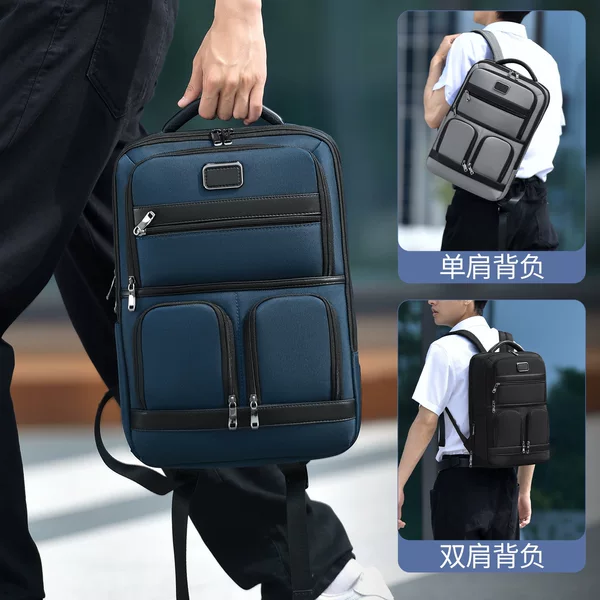 Cross-Border New Business Commuter Computer Bag 16inch High-End Luxury Backpack Men's Large-Capacity Business Trip Backpack