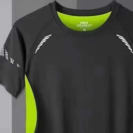 紧身短袖男速干高弹健身服篮球跑步训练T恤打底衫运动紧身上衣