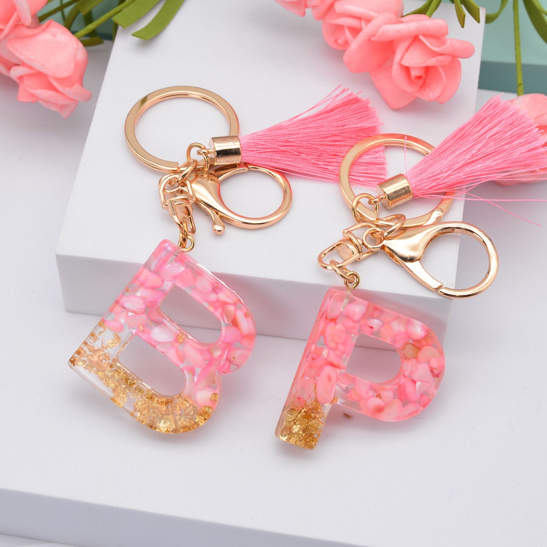 Fashion Letter Plastic Epoxy Keychain 1 Piece display picture 1