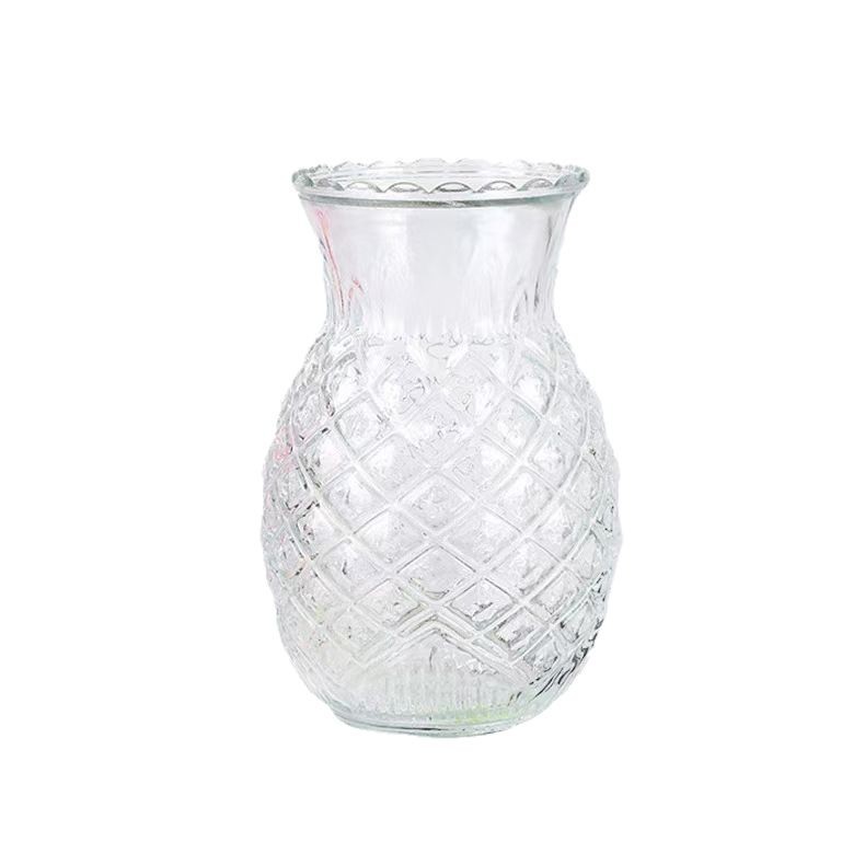 Taza de vidrio de loto de boca plana, lámpara de mantequilla de loto, botella vacía, templo, adornos de templo, taza de mantequilla de Buda.