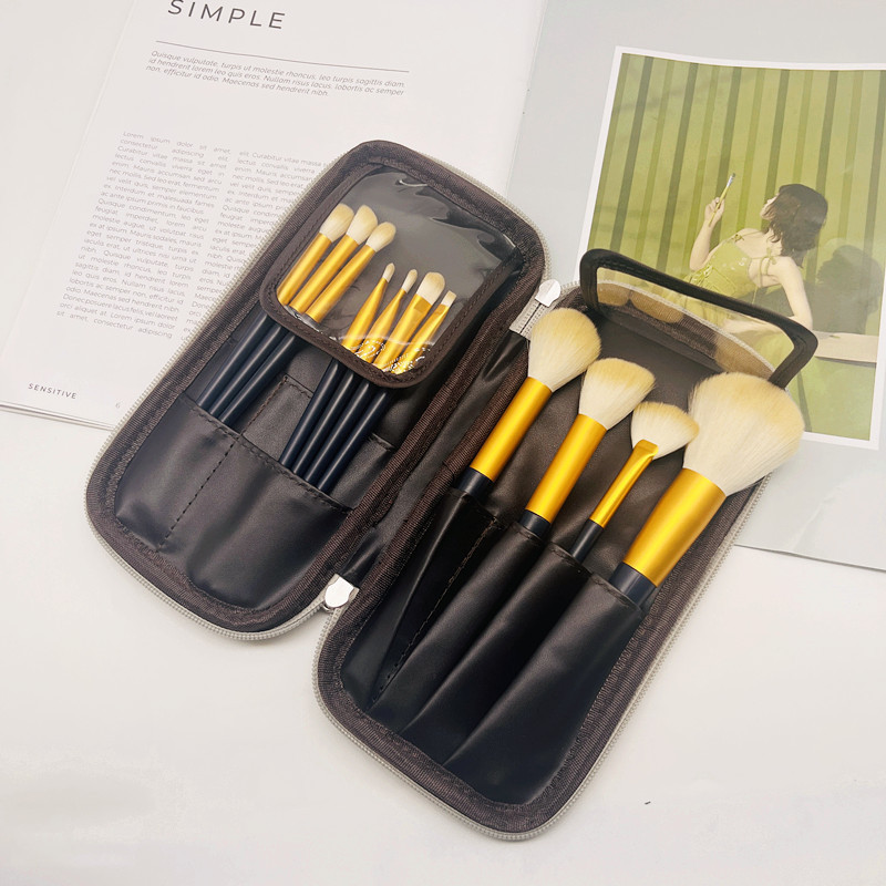 Portable cosmetic bag makeup brush makeup brush travel organizer rolling bag holder portable outdoor waterproof