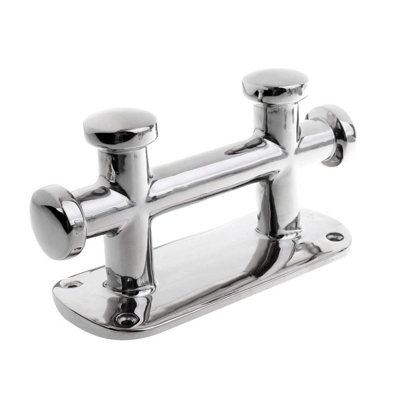 316不锈钢铸造双十字缆桩系船柱绳栓缆桩 耐用船用游艇用五金配件