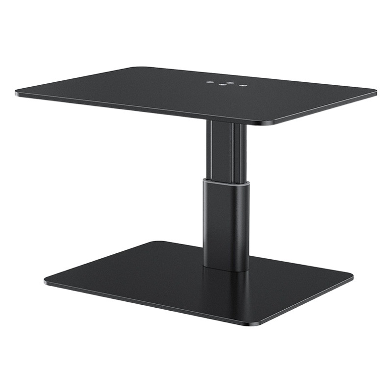 Soporte ajustable en altura para monitor de computadora, organizador de pantalla de escritorio, base metálica, soporte elevador para computadora portátil