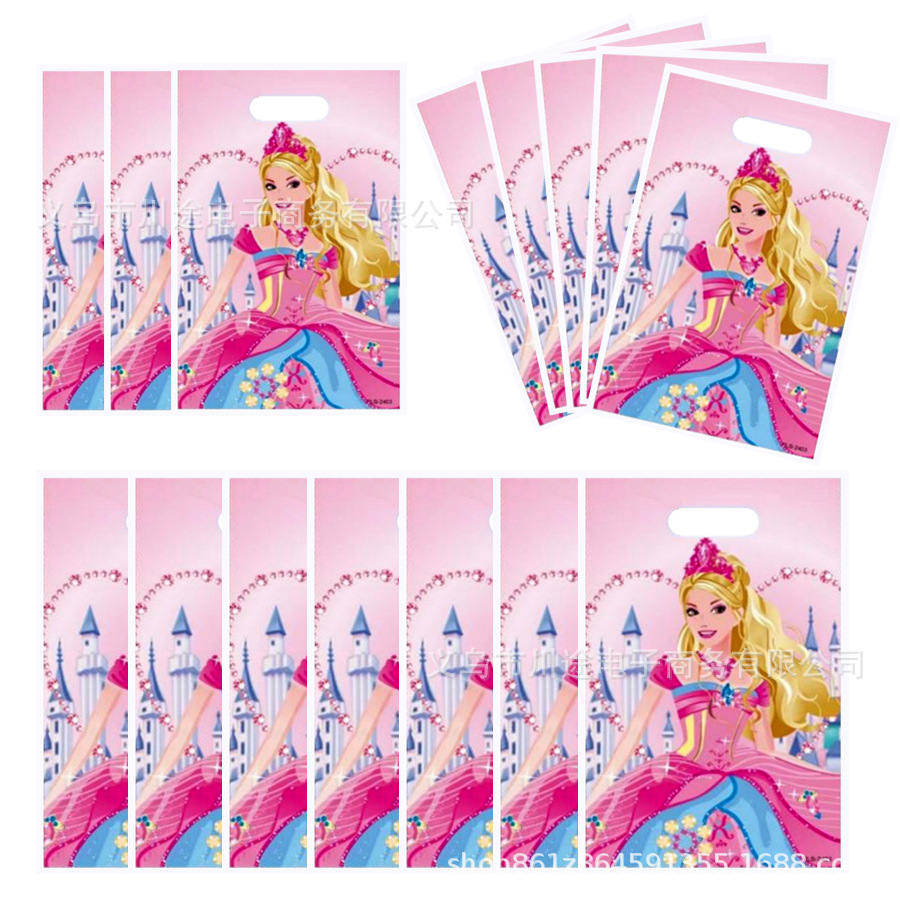 Fábrica directa bolsa de regalo de dibujos animados para niños fiesta de cumpleaños bolsa de regalo película perlada bolsa de regalo PE ahora