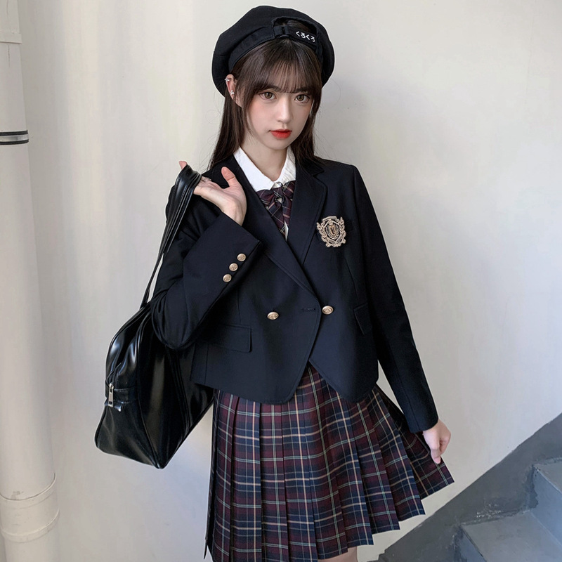 Xiaonai private JK uniform short suit jacket Japanese college style school for short western girls design suit