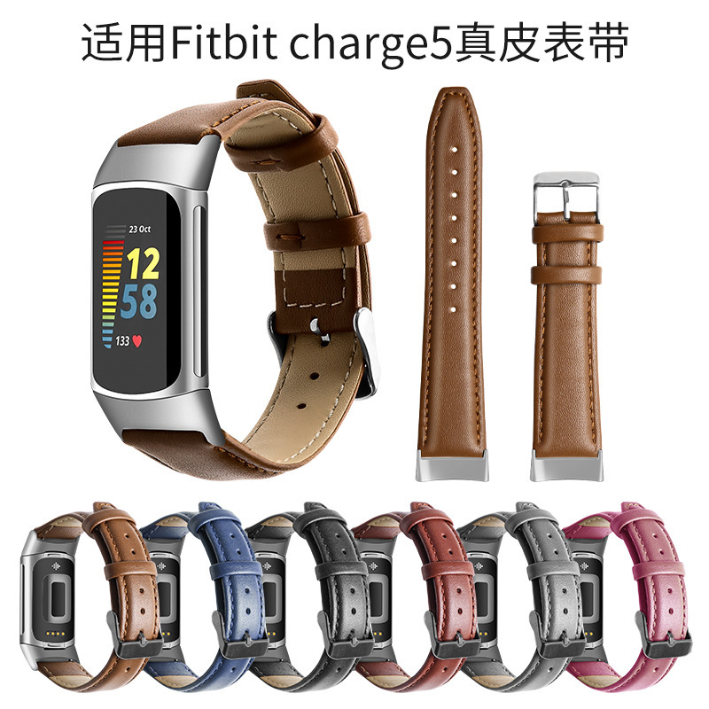 Custom fitbit charge5 Leather Strap for fitbit charge 5 Leather Watch Strap