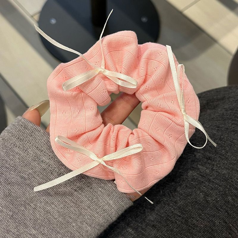 韓国風文学風中空花刺繍ヘアゴム女性用ハイエンドチェリーヘアロープ2025新スタイル|undefined