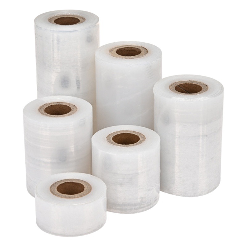 Película de bobinado PE pequeño rollo 5cm6cm película de injerto película de alambre película de embalaje estiramiento industrial fresco para llevar película de sellado