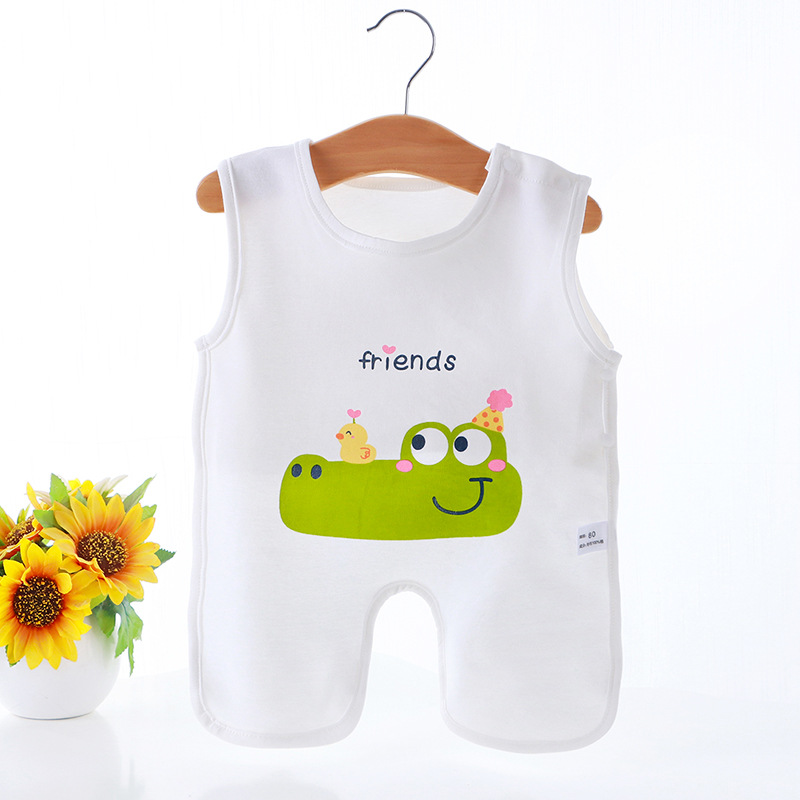 Baja de abdomen para bebés de verano delgada para bebés de algodón transpirable para dormir con chaleco frío