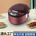 电饭煲电饭锅智能多功能预约5L家用不粘锅工厂110V220V中英文外销