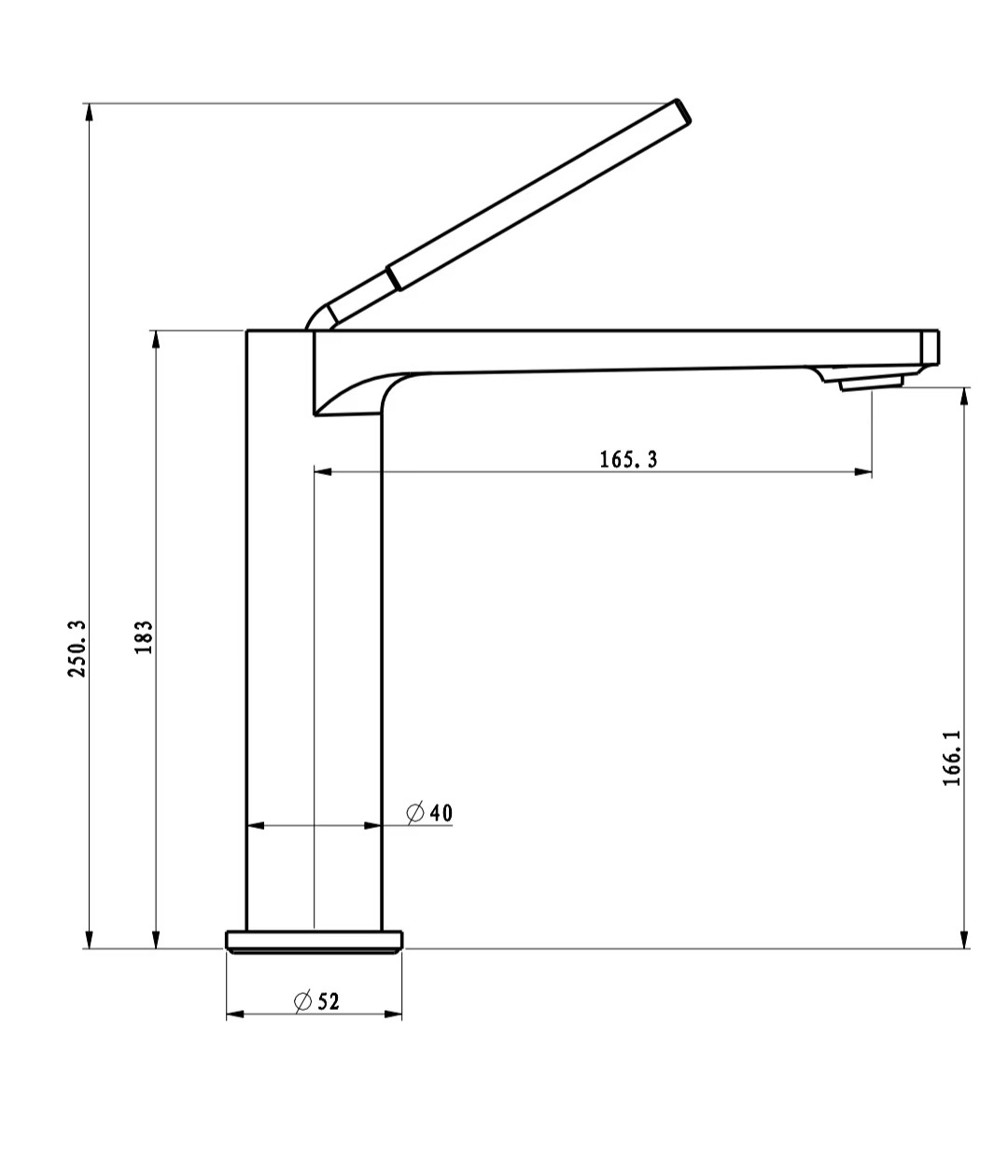 All-copper washbasin faucet, hot and cold household bathroom, washbasin gun, gray all-copper washbasin faucet undefined