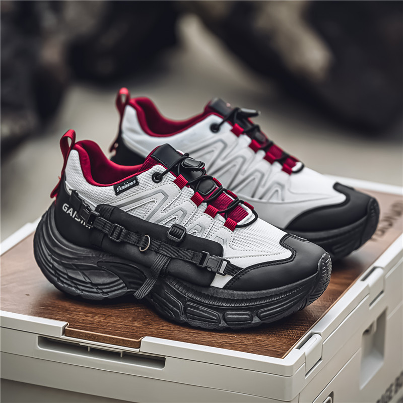 2025 cuatro estaciones de transmisión en vivo zapatos casuales personales de moda nacional lazos herramientas deportivas al aire libre zapatos de montaña zapatos de hombre