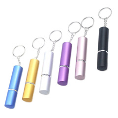 国境を越えた Amazon の売れ筋屋外ポータブル アルミニウム合金香水詰め替えボトル キーホルダー ジュエリー ペンダント