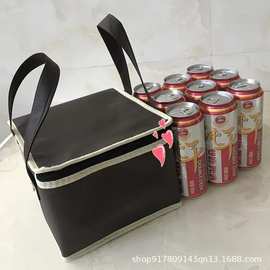 现货6寸8寸10寸拉链蛋糕袋无纺布手提大闸蟹冷藏保温包便携折叠