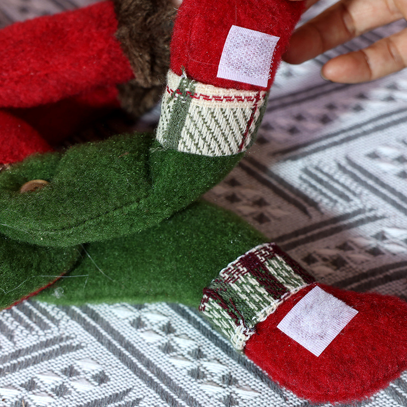 Kerst gordijnklem pluche pop voor decoratie_voghion.com