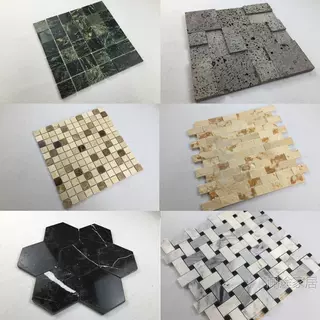 大理石马赛克瓷砖墙贴背景墙水池卫生间马塞克仿古小颗粒鱼池石材
