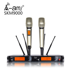 Amiメーカー直供一拉二無線マイクuhf赤外線受信演出舞台全金属km 9000