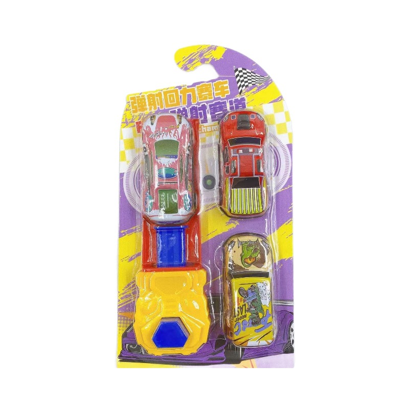 Catapulta carreras de vuelta pista de carreras de coches inercia rompecabezas carreras mini niños jardín de infantes juguetes supermercado al por mayor