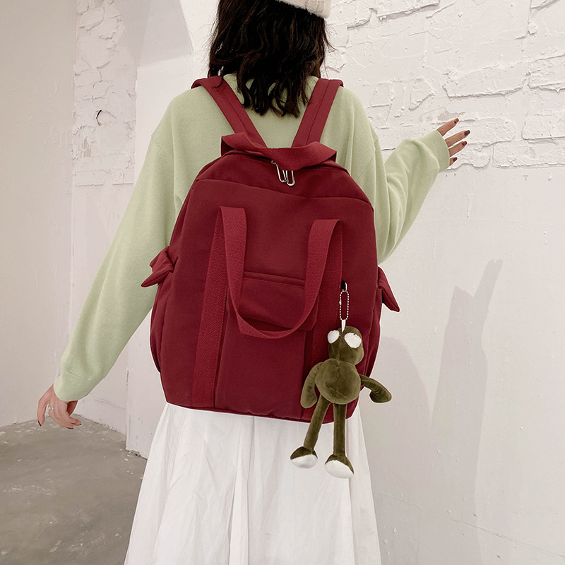 Mochila de mujer nueva mochila portátil multifuncional de gran capacidad estilo coreano de moda simple campus estudiante de secundaria espalda