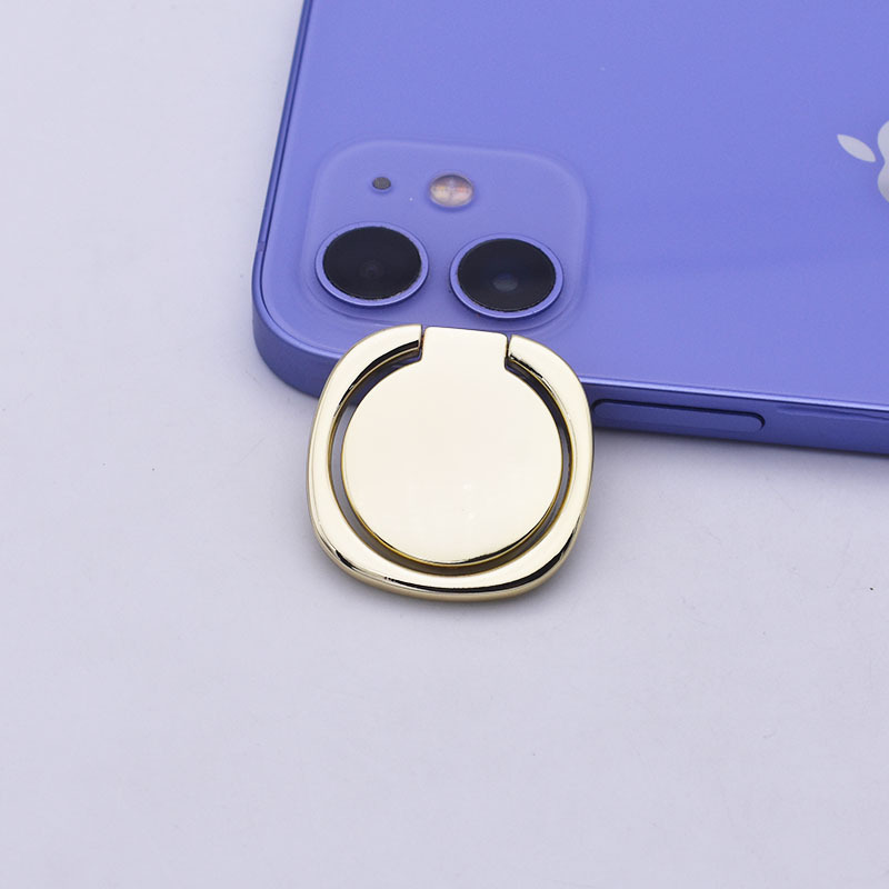 Metal Handset Ring Bracket Diy Creative Fastened Ring 360 Back Sticker Lazy Bracket Gift Logo display picture 4