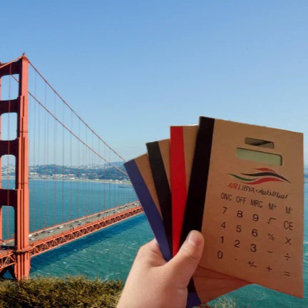 Внешняя торговля новыми продуктами большой дисплей ультратонкий солнечный калькулятор бумаги студенческие бизнес-подарки поддержка логотипа на складе