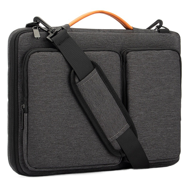 Bolsa para computadora portátil casual de negocios impermeable 1415.6 bolsa diagonal de un solo hombro bolsa multifuncional para computadora portátil de 16 pulgadas