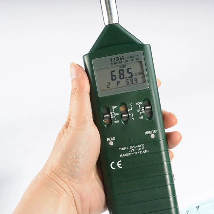 Измеряемая температура и влажность точка росы Измеритель температуры и влажности TES-1360A портативный датчик температуры и влажности воздуха