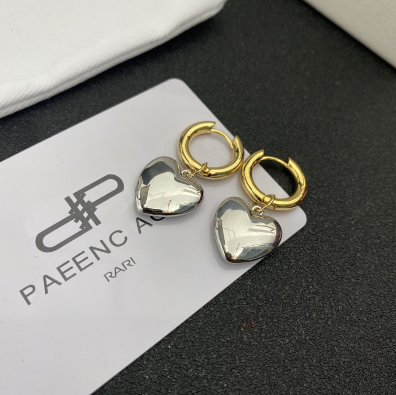 Heart Shape Pattern Simple Style Heart Shape Alloy Plating Women's Drop Earrings