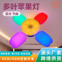 e27led苹果迷你41叶子灯卧室厨房客厅超亮节能吸顶灯现代简约风