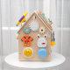 Montessori Early Education Aware Baby Busy House Board House DIY Montessori Children's Multifunctional Educational Toys 1-3 Years Old