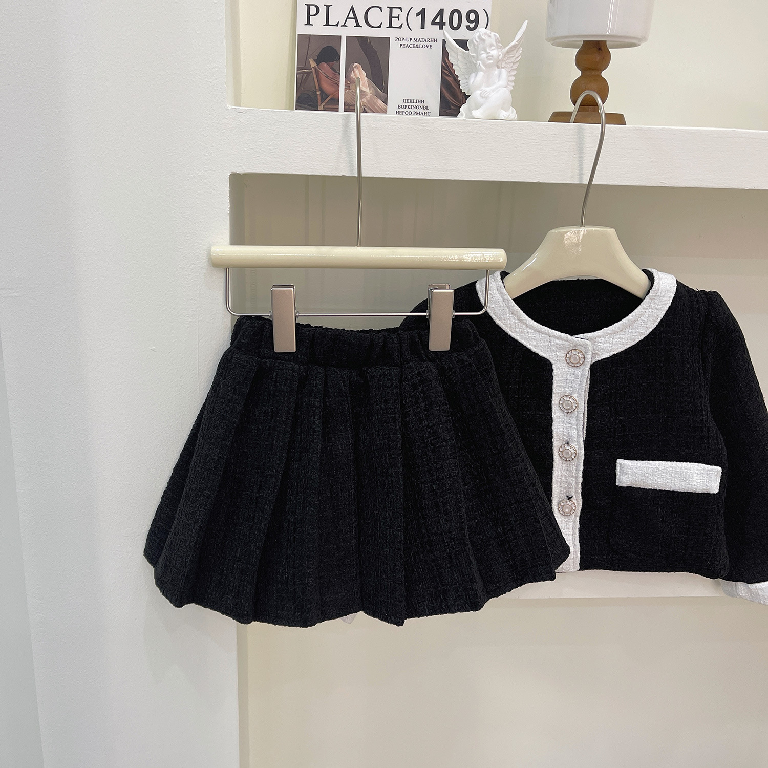 Ensemble jupe fille style coréen pour la saison d'automne_voghion.com