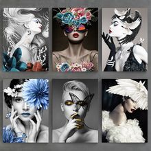 美容美发店装饰理发店墙面发廊酒吧创意壁画服装店人物挂画艺术画