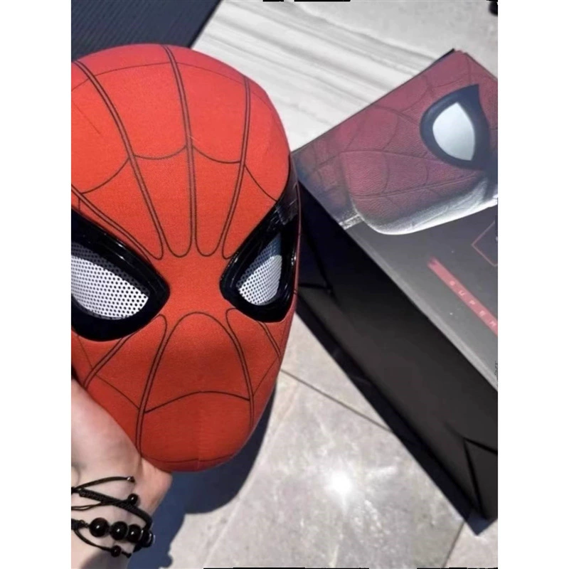 Electric hat, movable mask, funny toy, Spiderman