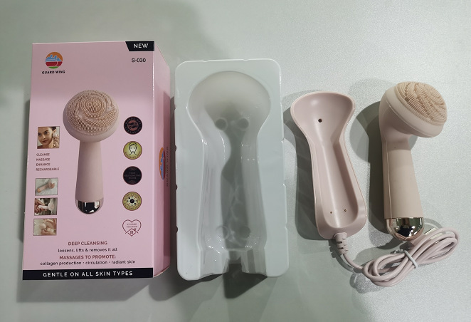 新型シリコン洗顔器電気洗顔器毛穴クリーナー電池タイプ洗顔器美容洗顔器|undefined