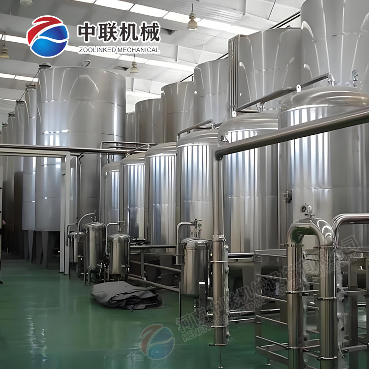 全自动樱桃果醋饮料加工生产线 小型草莓醋饮料生产设备