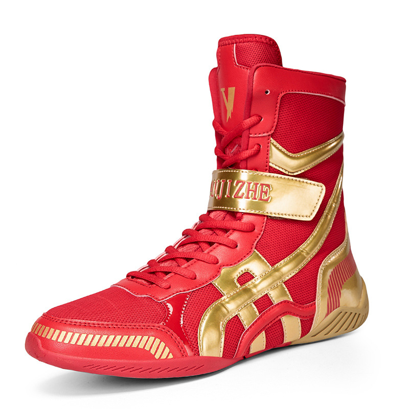 Boxing Shoes for Men and Women, Fighting Shoes, Wrestling Shoes, Short Wrestling Boots, Long Boots, Tendon Soles, Wear-Resistant Soles, Fighting Boxing Shoes
