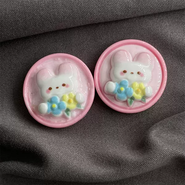 Rabbit round card
