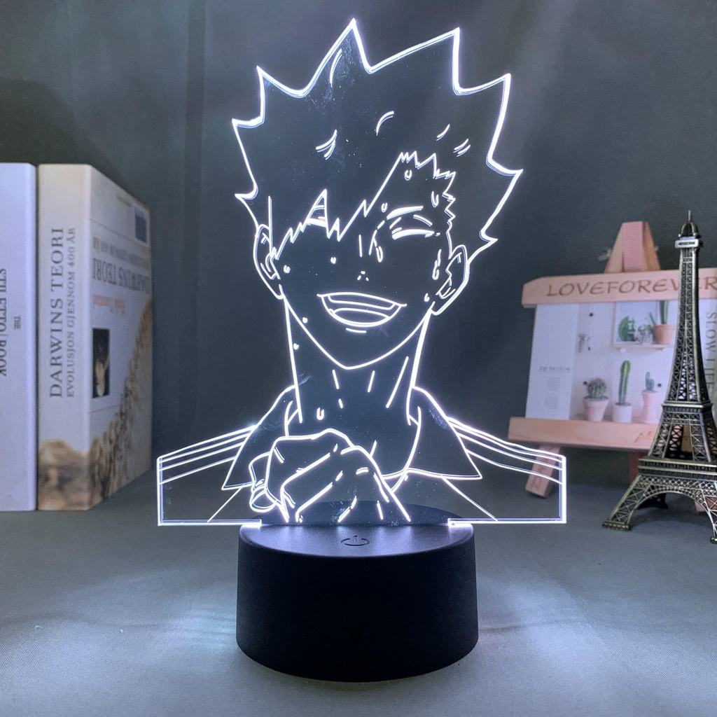 Акриловая ночная LED-лампа с волейболом, минифигура, 3D, подарок на день рождения