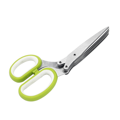 Manufacturer wholesale multi-purpose five-layer scissors Household multi-layer onion scissors five-layer scissors for shredded food
