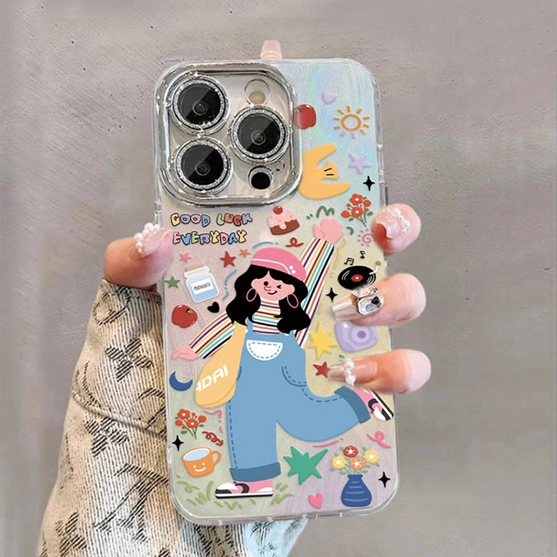 Чехол для Honor "Girl 157" — совместимые модели, корпус или с браслетом s194