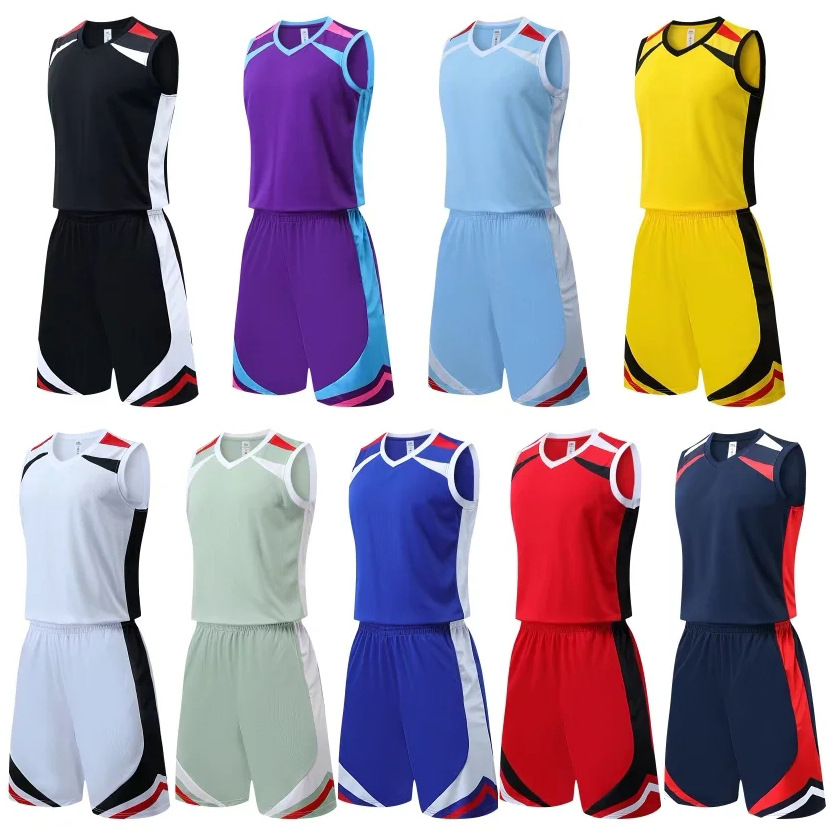 Wholesale children's basketball uniforms summer training camp uniforms training team uniforms student running fitness team uniforms breathable printing
