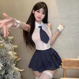樱情情趣内衣新款性感纯欲JK学院风辣妹分体制服套装情趣内衣