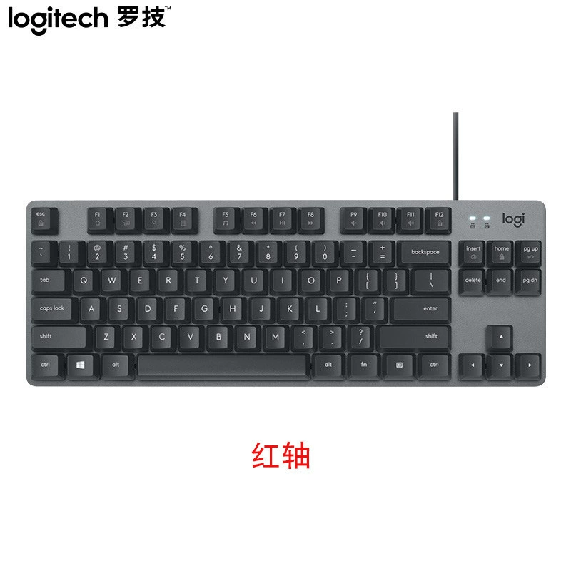 Проводная механическая клавиатура Logitech K835 с алюминиевым корпусом, 87 клавиш, офисная, черная и белая игровая клавиатура