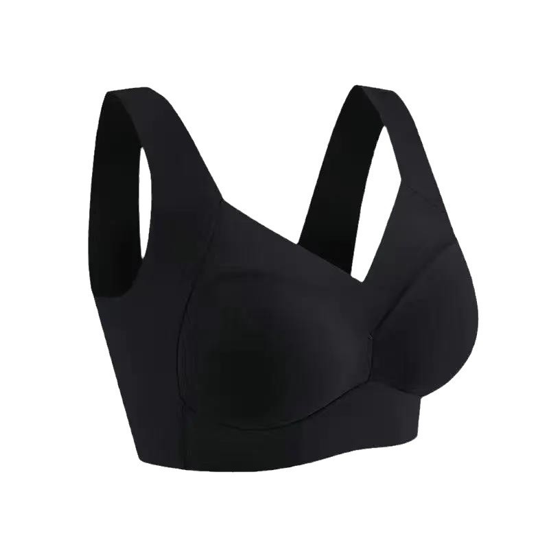女性用メッシュシームレスブラ、大きいサイズ、美しい背中、大きな胸、小さく見えるベストスタイル、ノンワイヤーブラ、たるみ防止