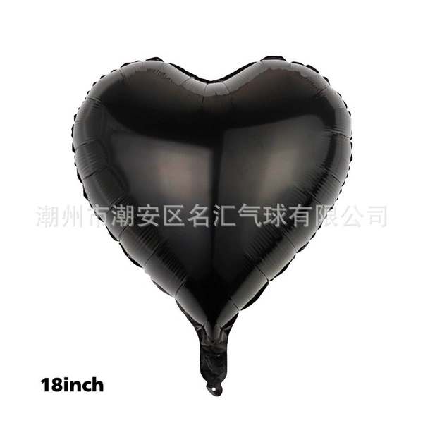 18 -inch peach heart black