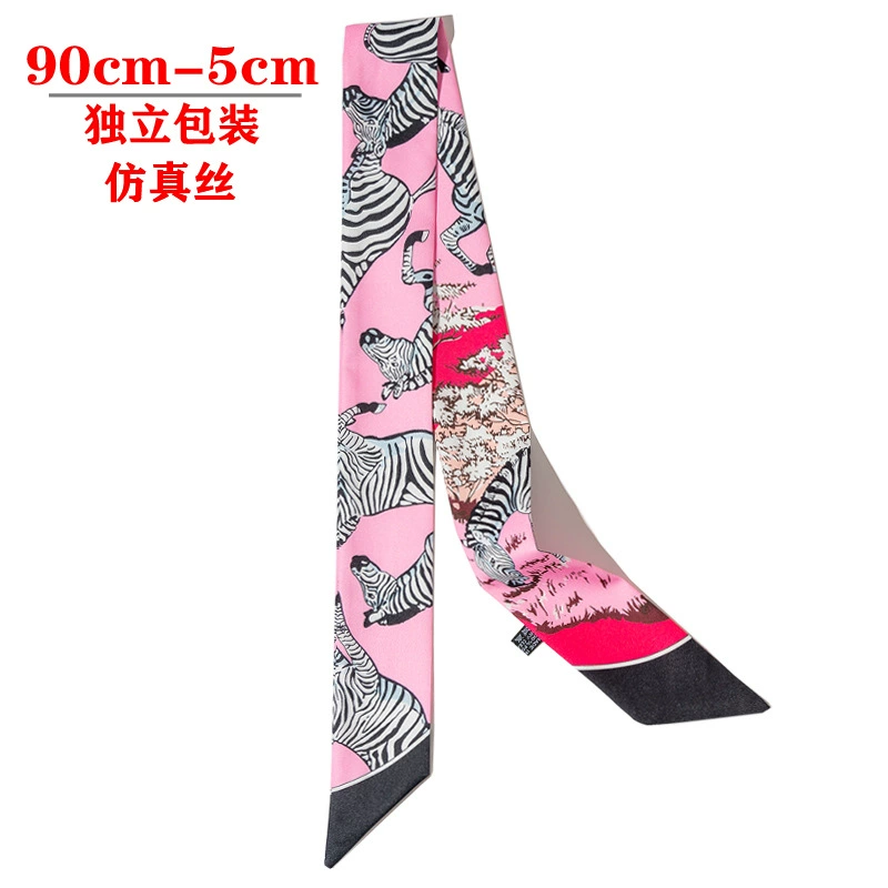 Silk Scarf Hairband (Suhang) long streamer 89×3.8 cm, lightweight gift box option