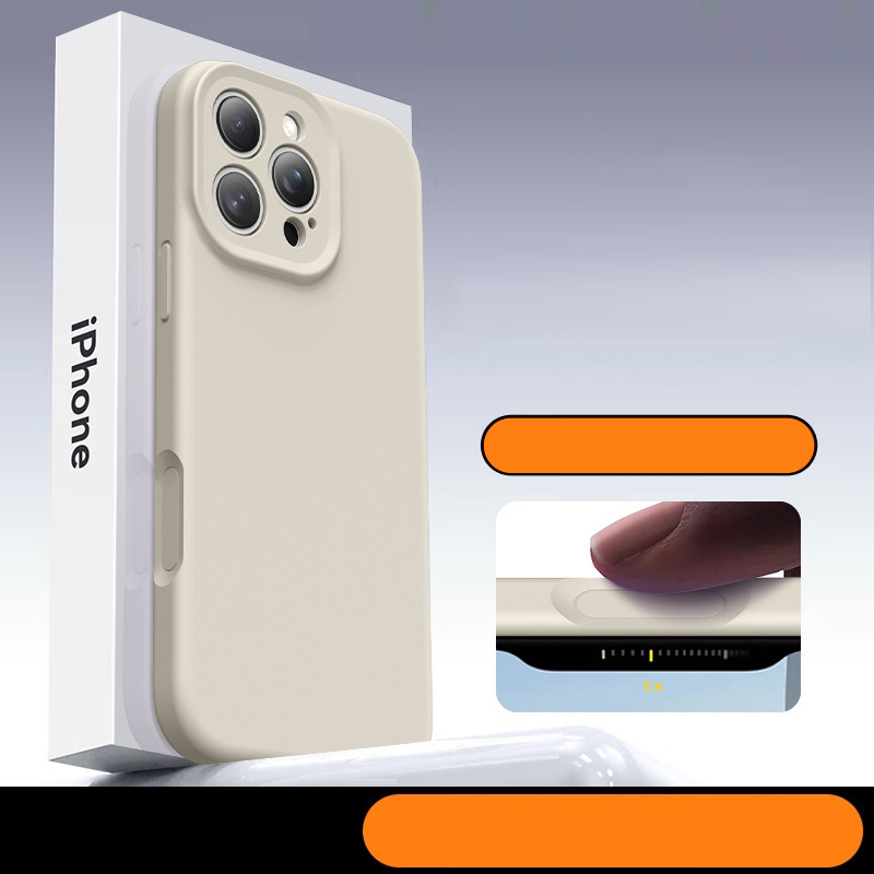 Nueva funda integrada con botón de cámara de silicona líquida, compatible con iPhone 14, iPhone 17, botón de cámara con IA, iPhone 15.