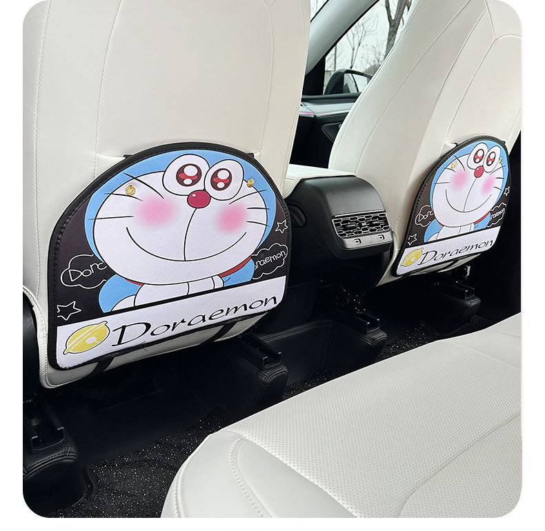 Doraemon car anti-kick pad universal rear seat back anti-dirty protective pad car rear seat protective pad