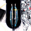Retro long advanced earrings with tassels, European style, diamond encrusted, bright catchy style, high-quality style, internet celebrity, wholesale