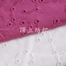 全棉绣花面料镂空刺绣打孔镂空棉布女装连衣裙布纯棉蕾丝满幅ins